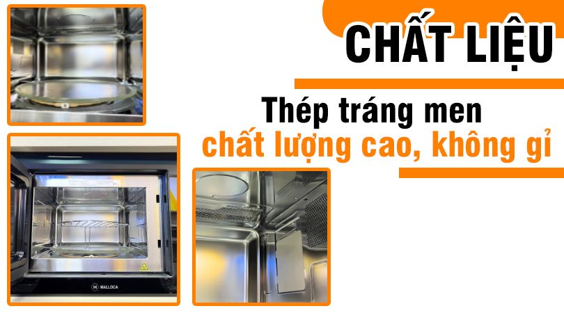 Khung lò sử dụng thép không gỉ bền bỉ theo thời gian